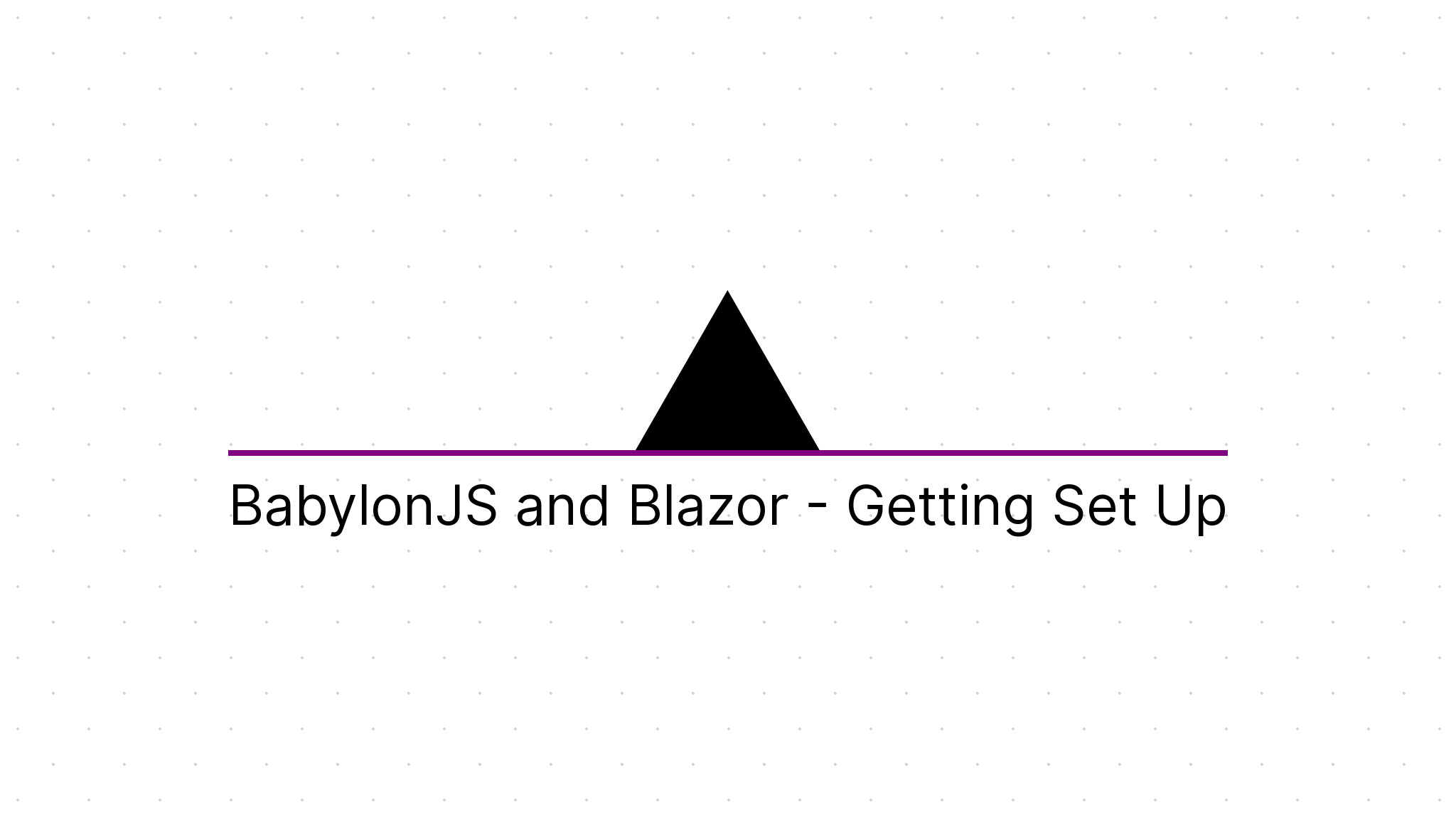 BabylonJS and Blazor Getting Set Up Cody's Personal Site